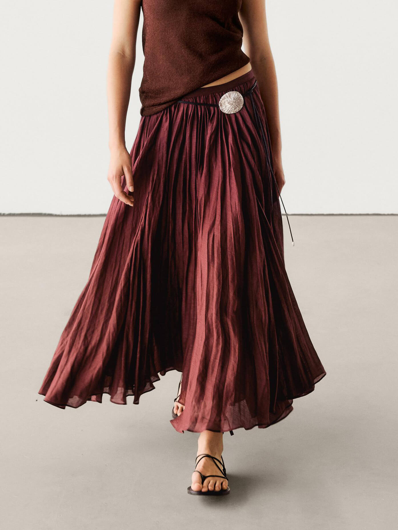 Oversized Mohair-Blend Sweater Skirt Set-Trafni