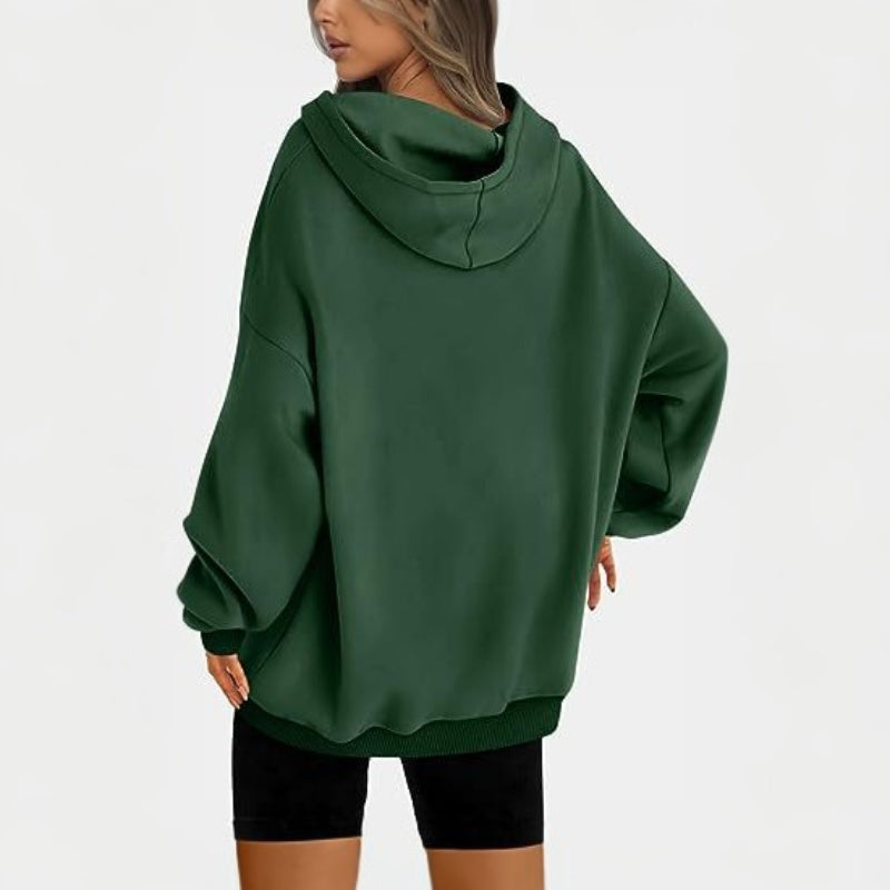 Casual Pullover Oversized Loose Brushed Hoodie-CALLISTARI