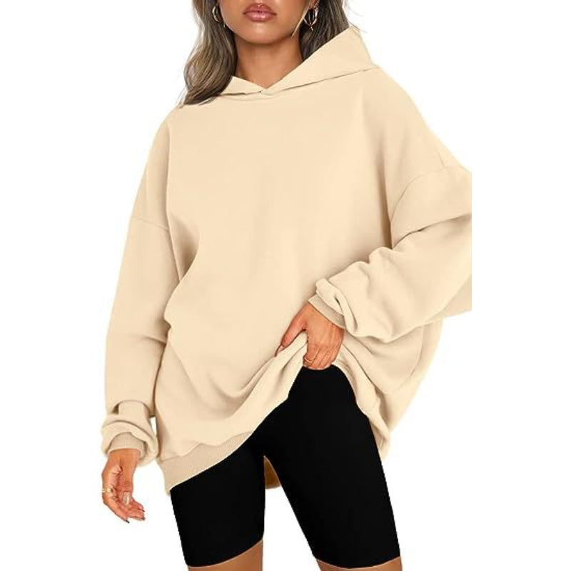 Casual Pullover Oversized Loose Brushed Hoodie-CALLISTARI