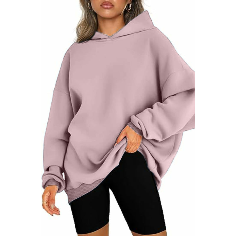 Casual Pullover Oversized Loose Brushed Hoodie-CALLISTARI