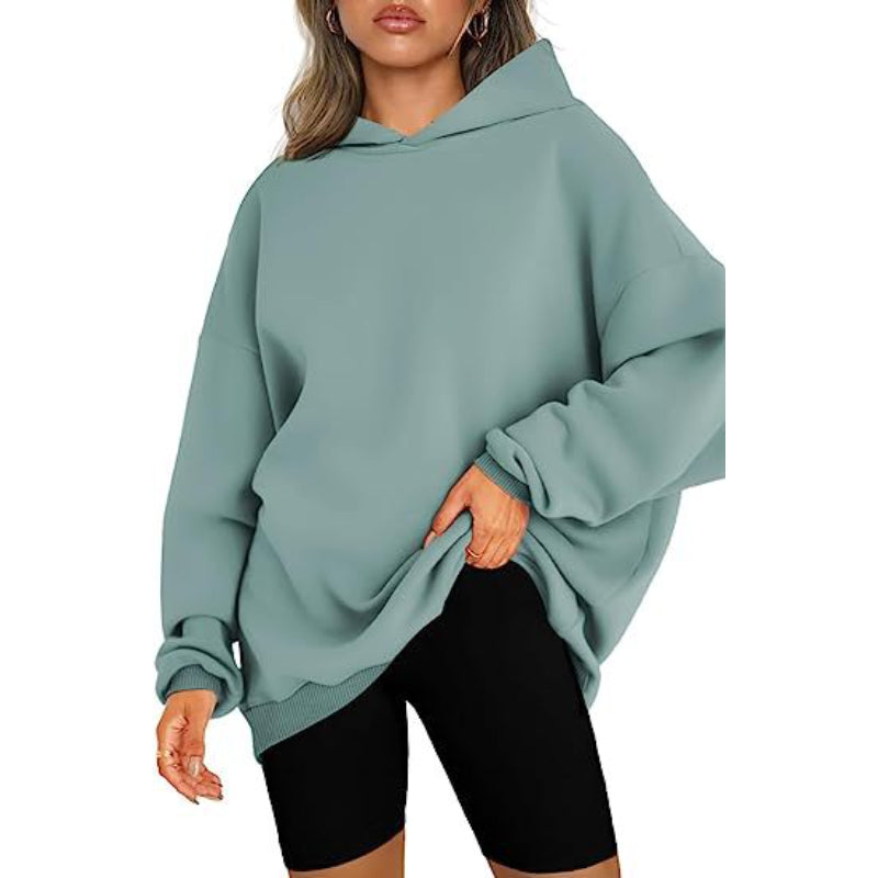 Casual Pullover Oversized Loose Brushed Hoodie-CALLISTARI
