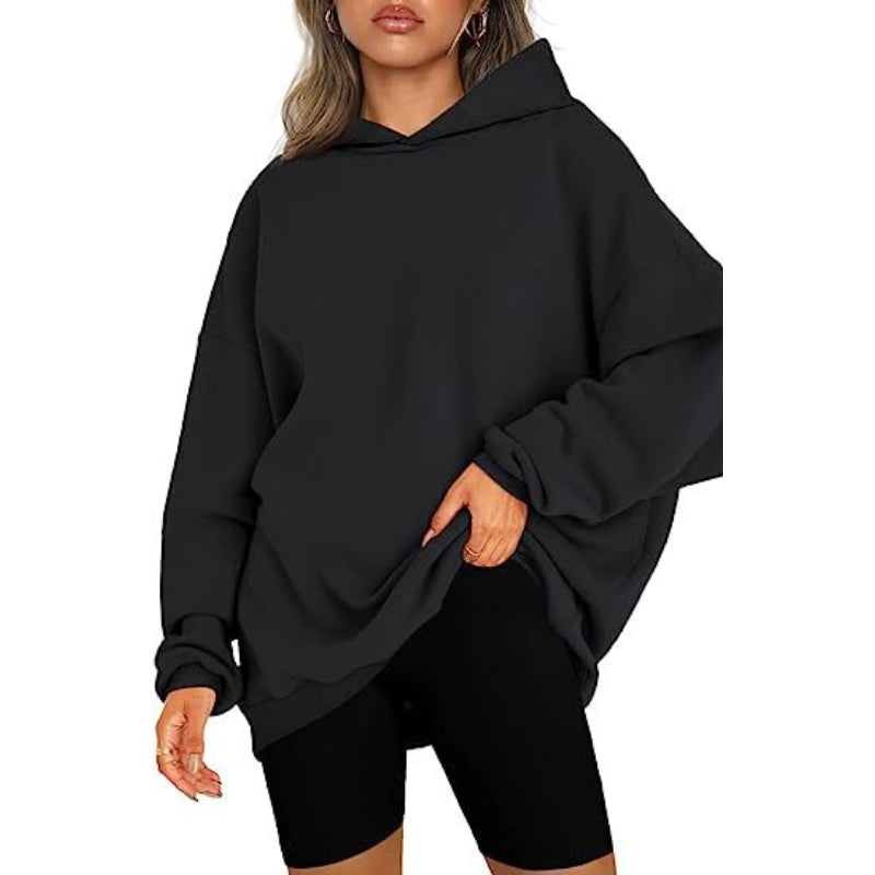 Casual Pullover Oversized Loose Brushed Hoodie-CALLISTARI