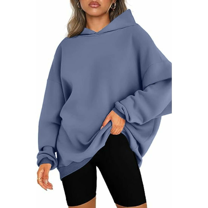 Casual Pullover Oversized Loose Brushed Hoodie-CALLISTARI