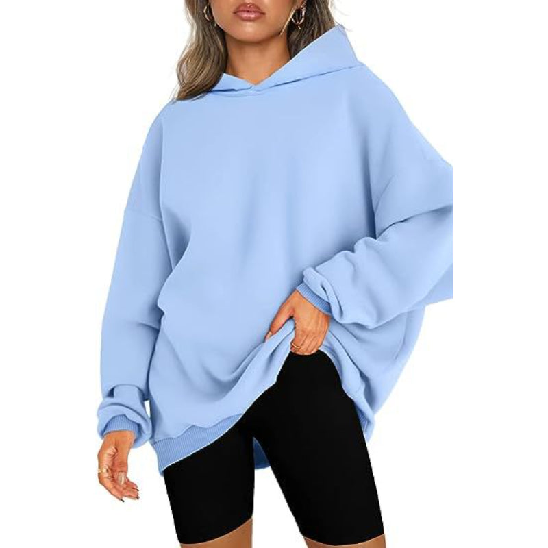 Casual Pullover Oversized Loose Brushed Hoodie-CALLISTARI