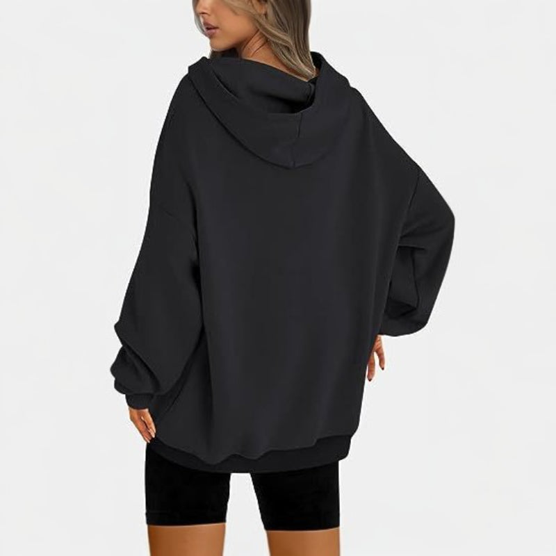 Casual Pullover Oversized Loose Brushed Hoodie-CALLISTARI