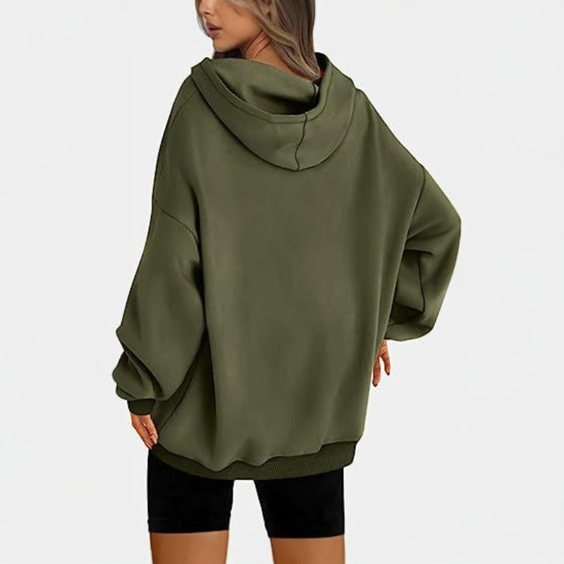 Casual Pullover Oversized Loose Brushed Hoodie-CALLISTARI