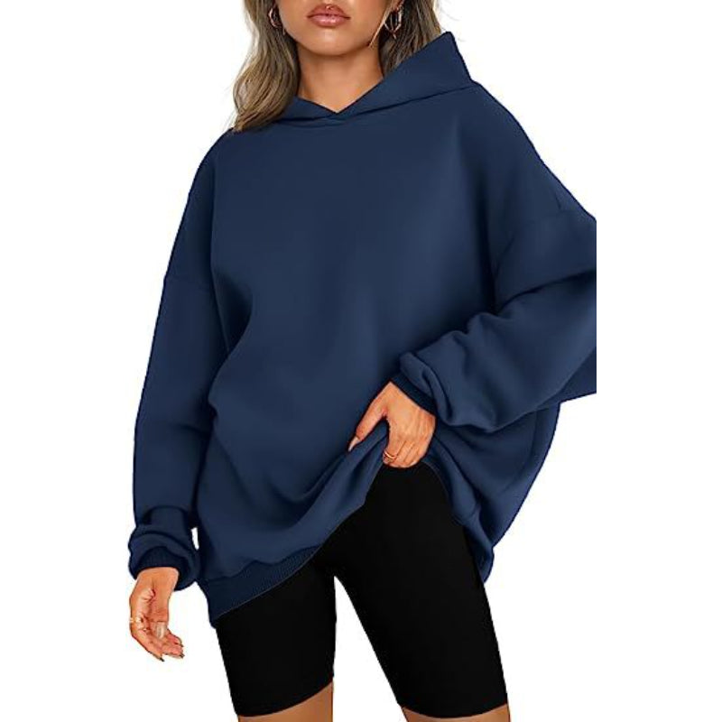 Casual Pullover Oversized Loose Brushed Hoodie-CALLISTARI