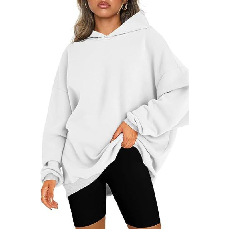 Casual Pullover Oversized Loose Brushed Hoodie-CALLISTARI