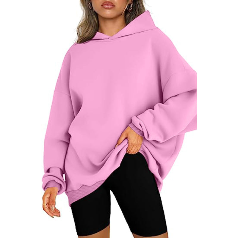 Casual Pullover Oversized Loose Brushed Hoodie-CALLISTARI