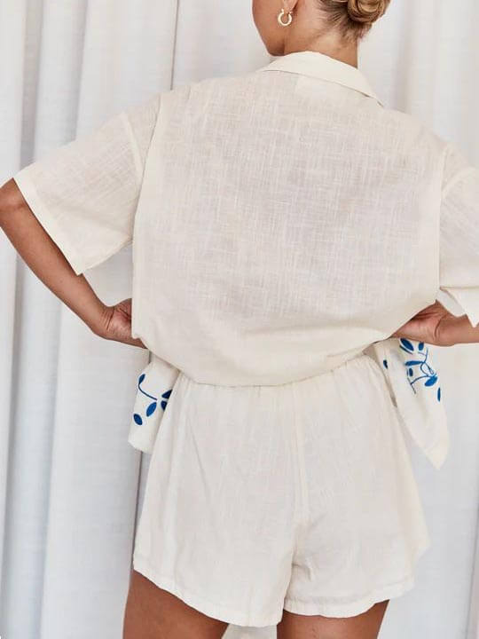 Loose Elasticated Shorts-Set-CALLISTARI