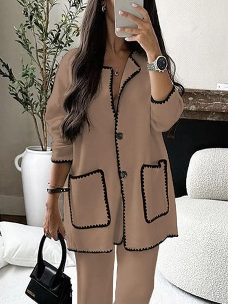 Fall Casual Pants Set-Mesadic