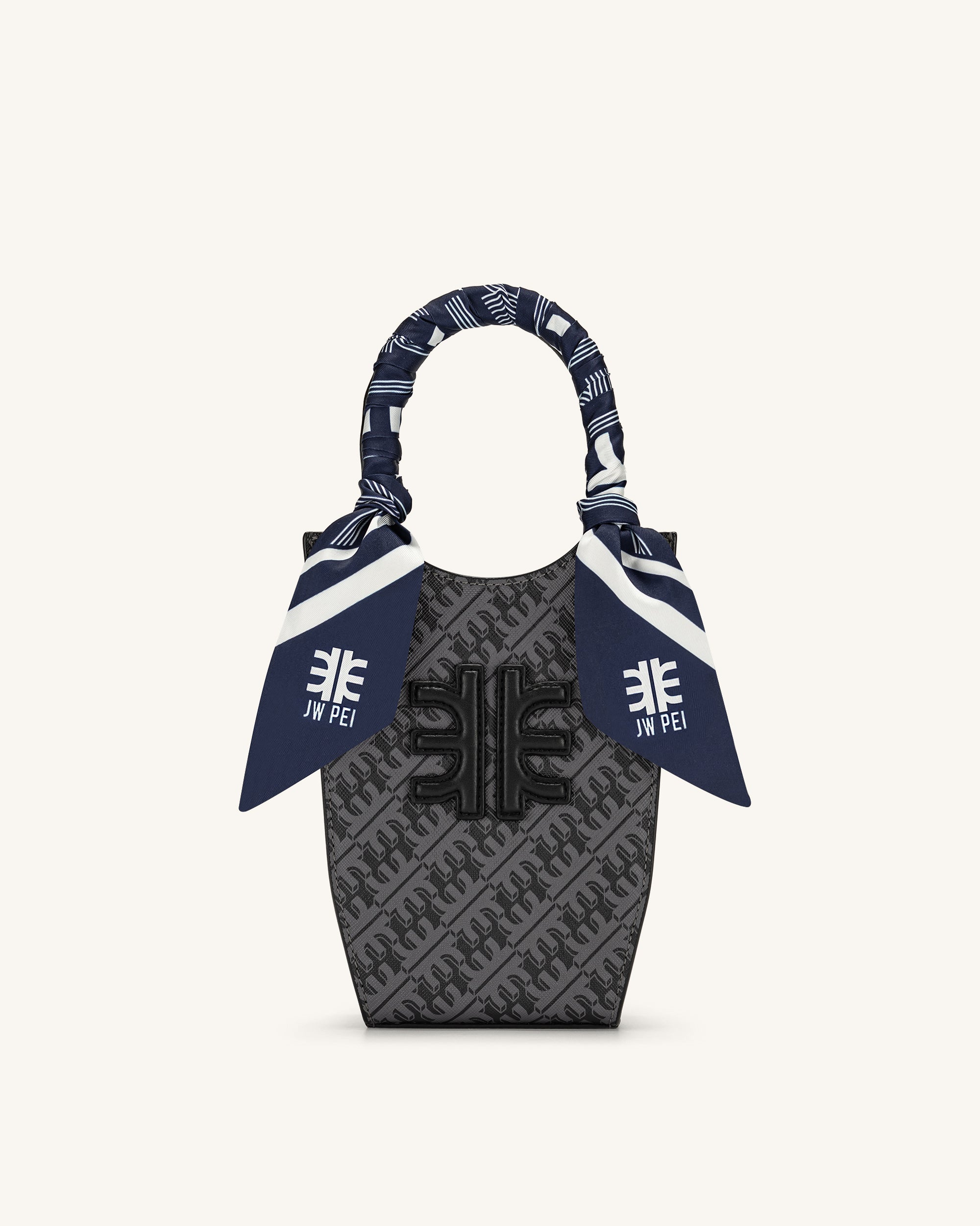 FEI Faux Silk Twill Scarf - Navy-Mesadic