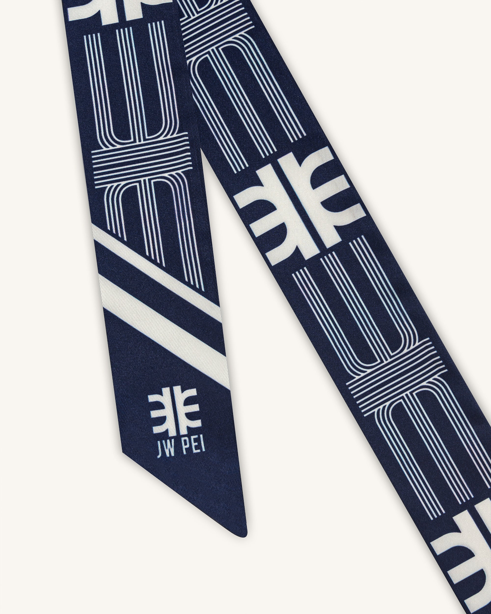 FEI Faux Silk Twill Scarf - Navy-Mesadic