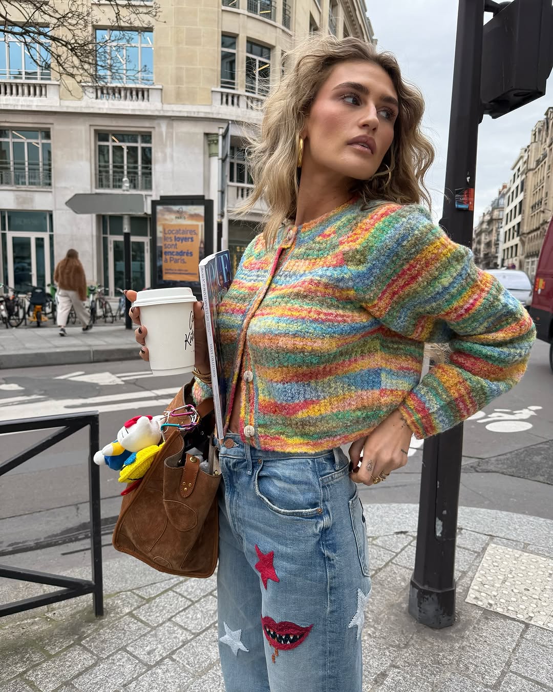 Party Embroidered Washed Jeans