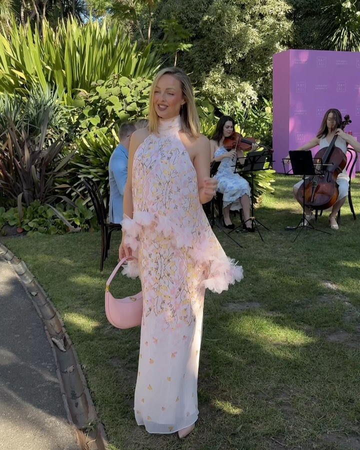 Party Chic Cape Maxi Dress