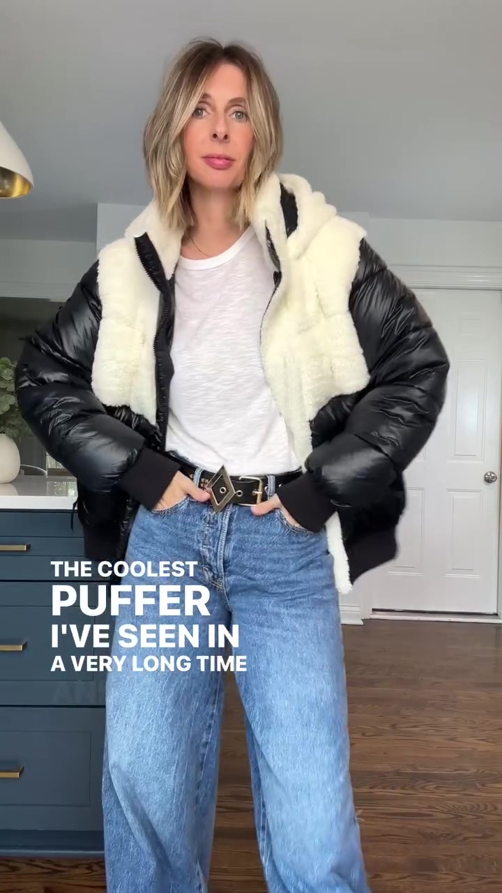 Designer cool fur coat