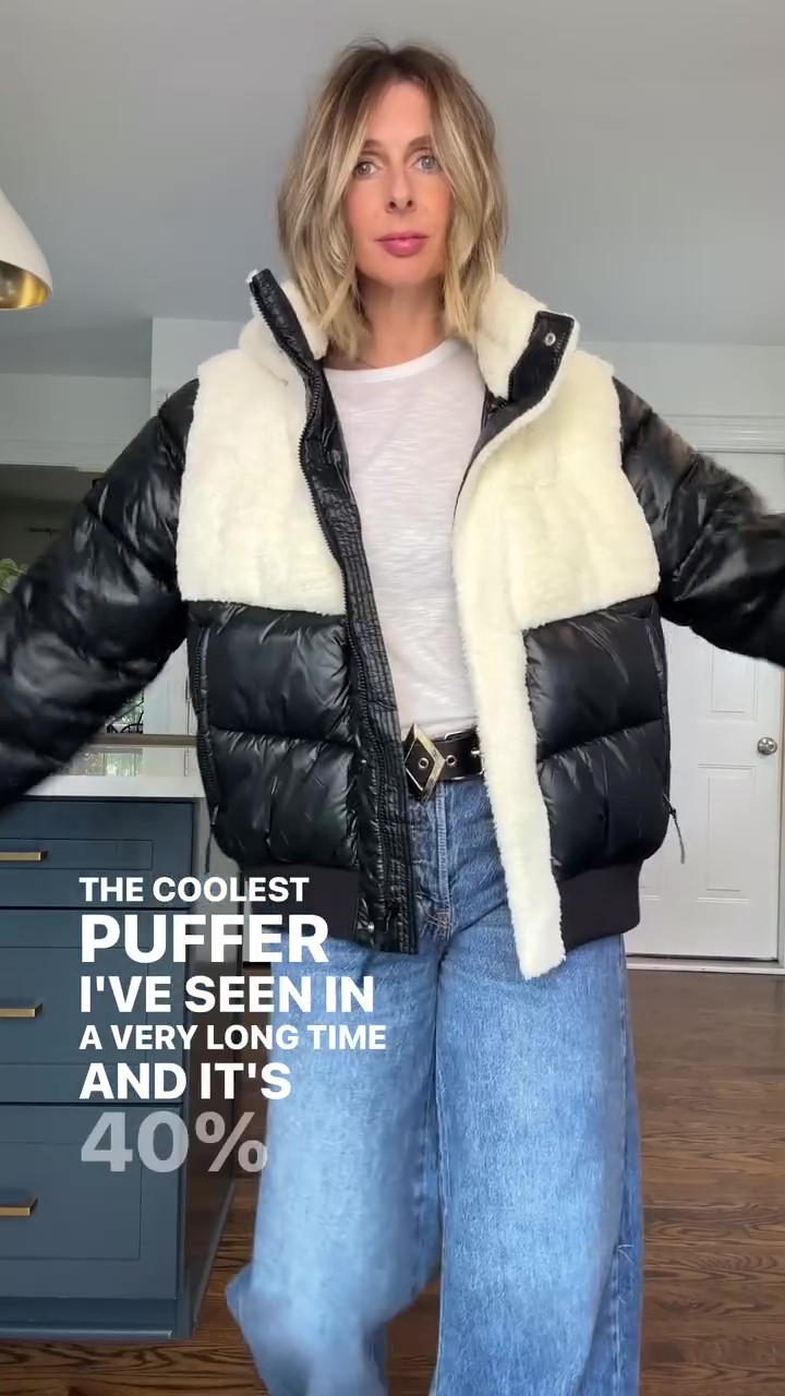 Designer cool fur coat