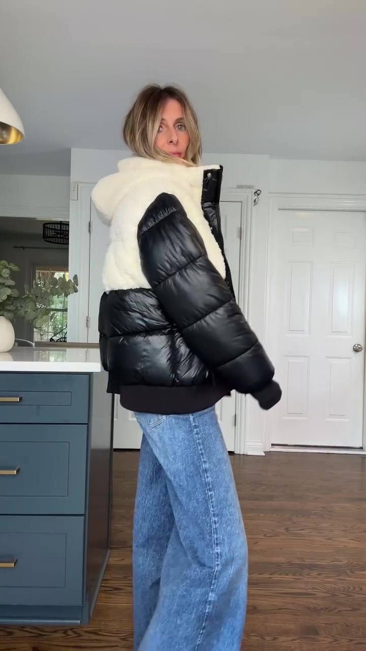 Designer cool fur coat