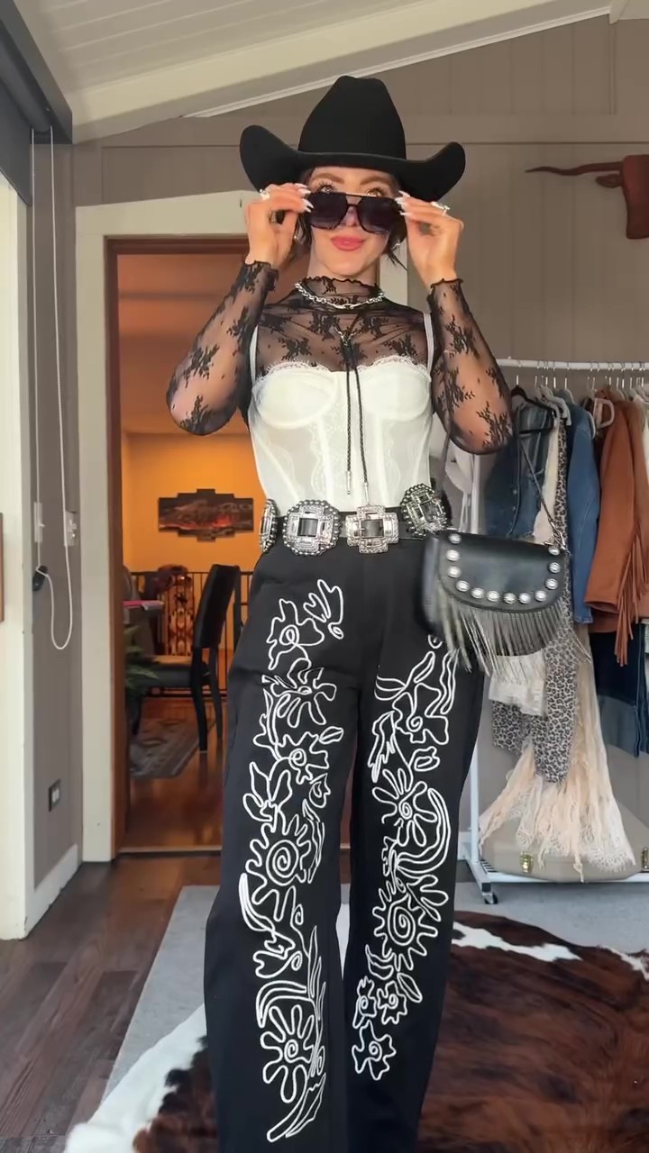 New Spring Dark Patterned Trousers