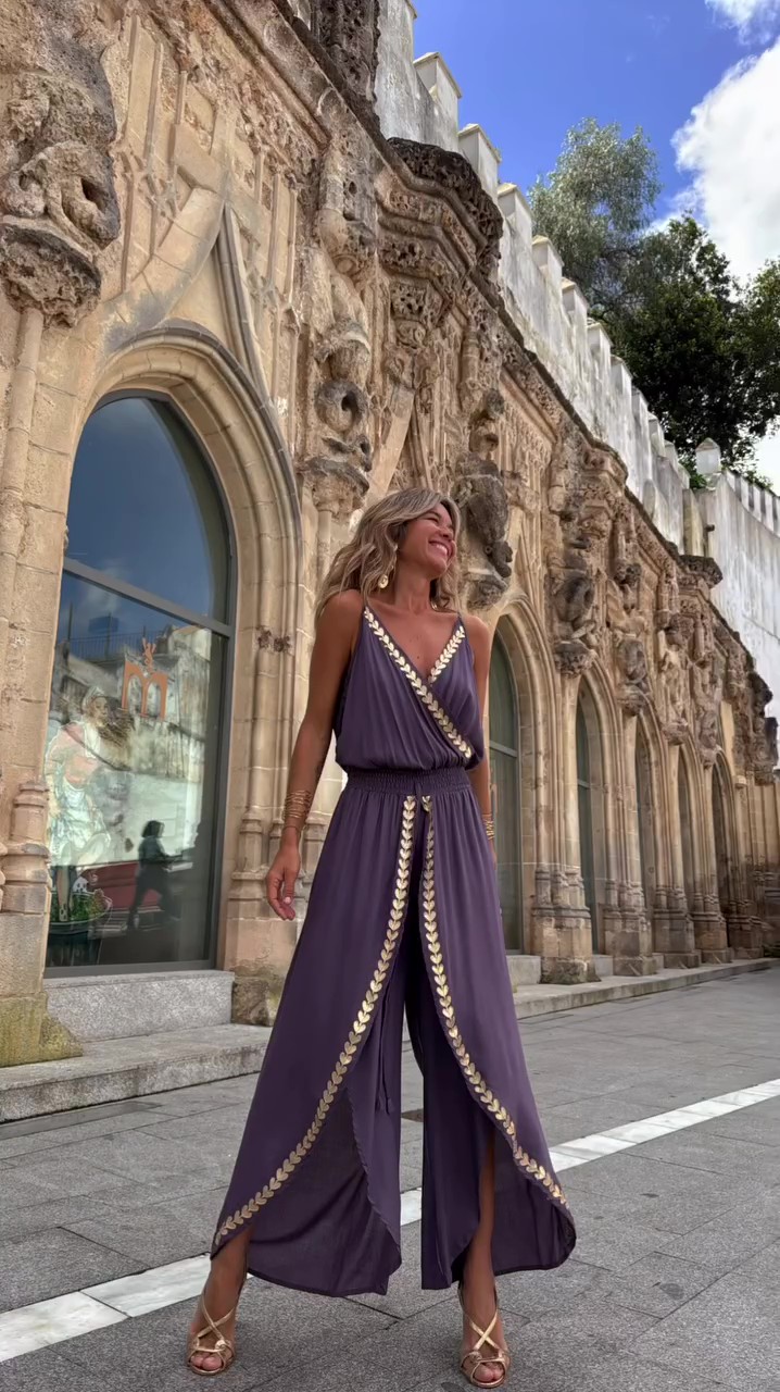 Resort Bohemian Jumpsuit .Dress. Set