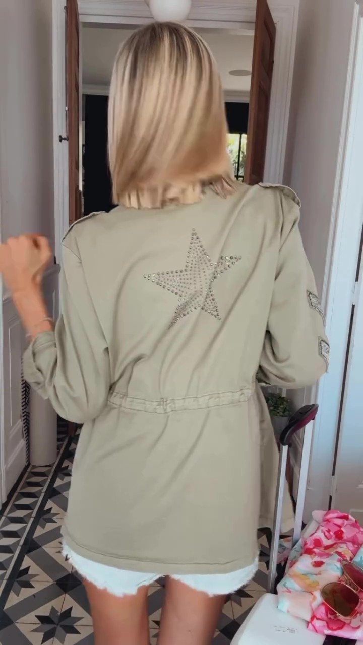 Vintage Embroidered Washed Denim Jacket