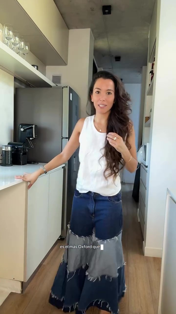 Party Retro Stitching Denim Flared Pants