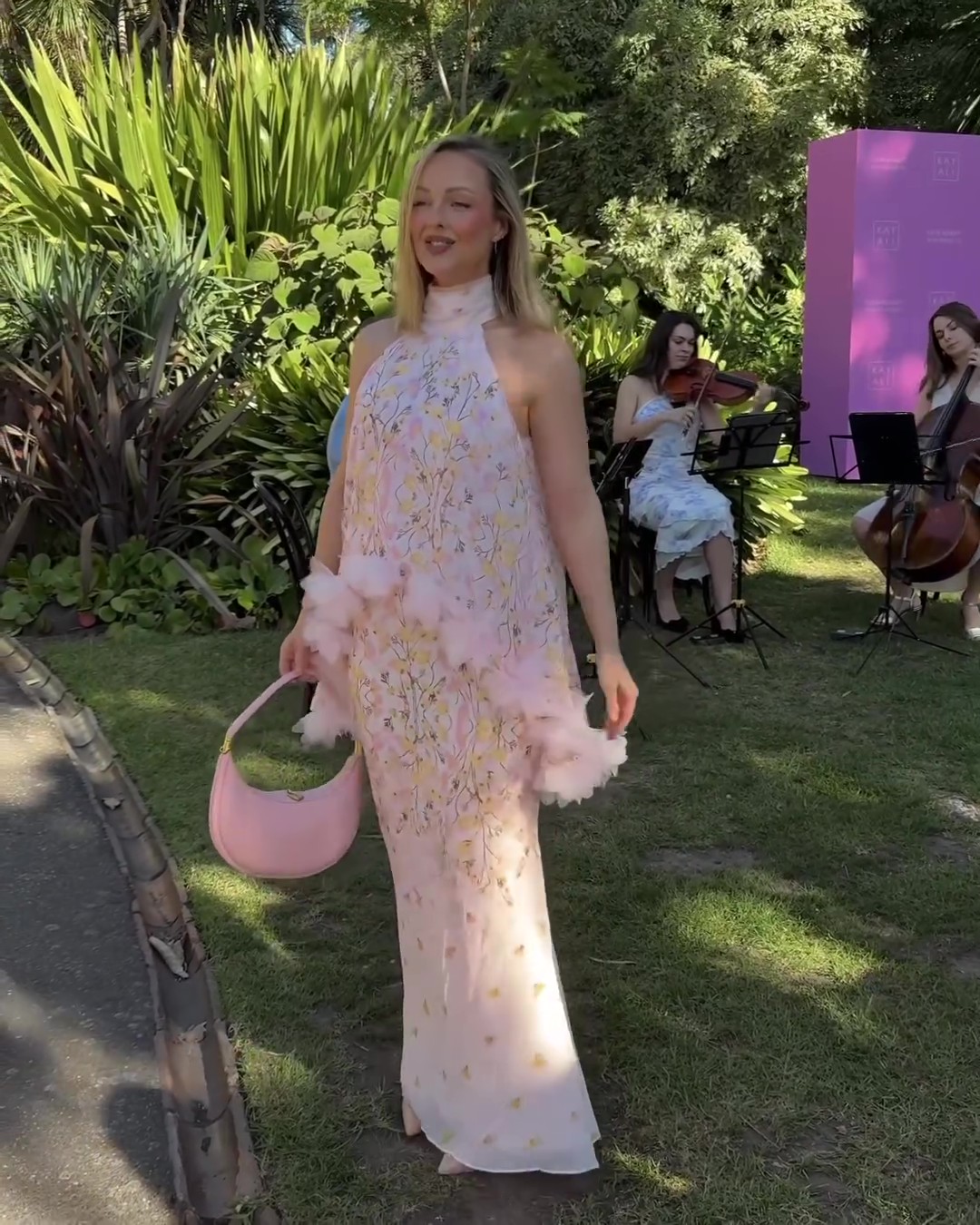 Party Chic Cape Maxi Dress