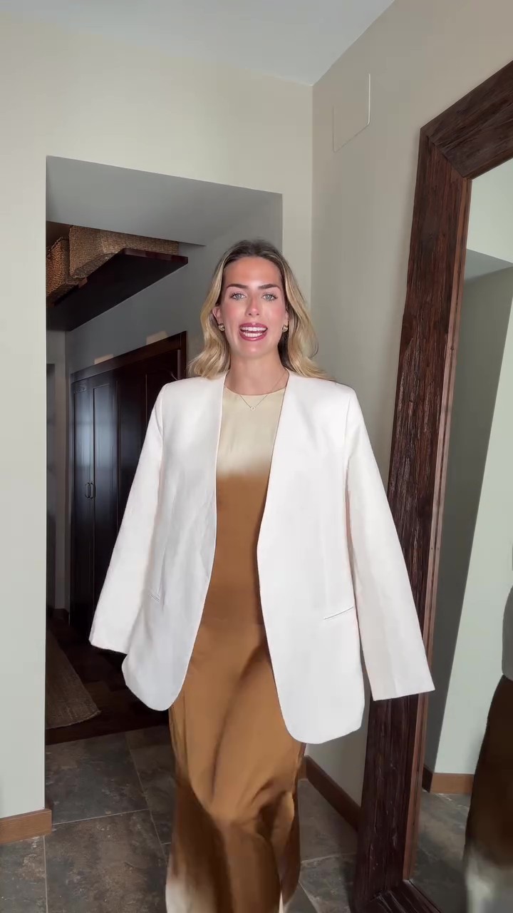 Chic maxi gradient dress suit