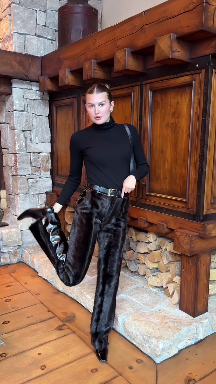 Designer black premium trousers