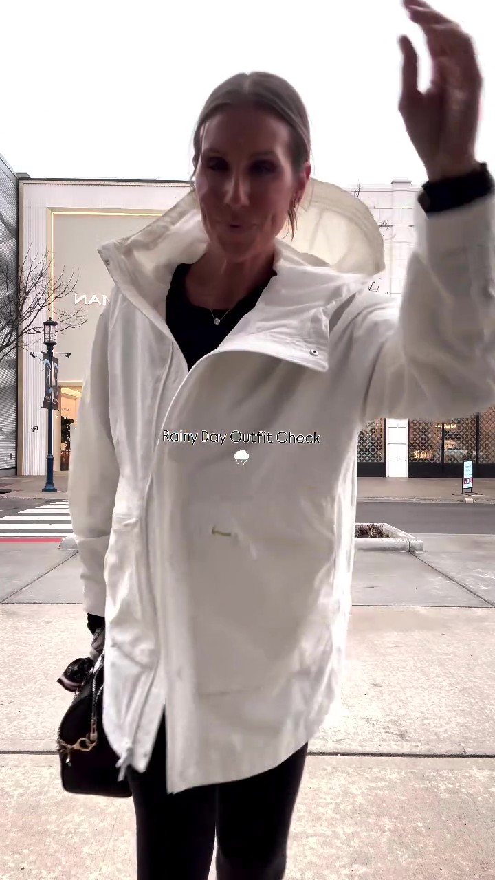 White Casual Hooded Pocket Worker Jacket