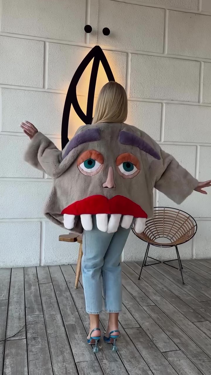 Fun and funny ugly face jacket-Trafni