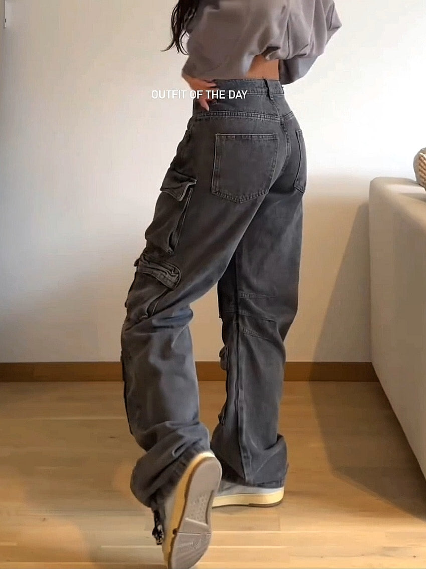 Premium versatile loose jeans