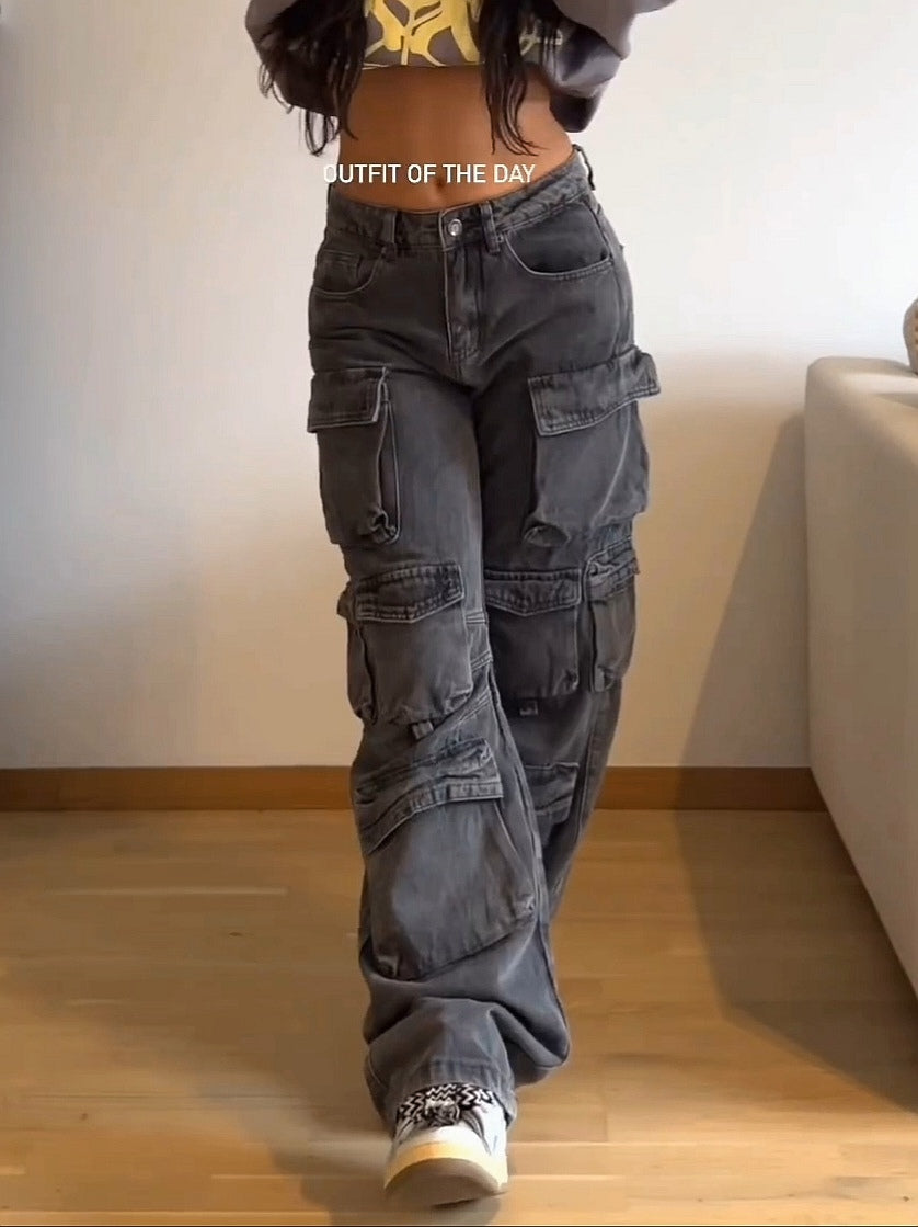 Premium versatile loose jeans