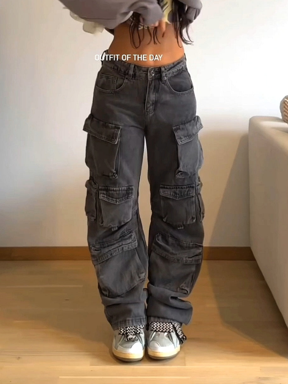 Premium versatile loose jeans