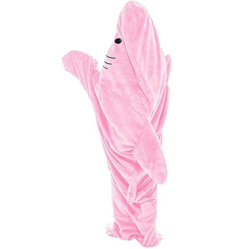 Ultra Soft Home Flannel Shark Hooded Blanket-CALLISTARI