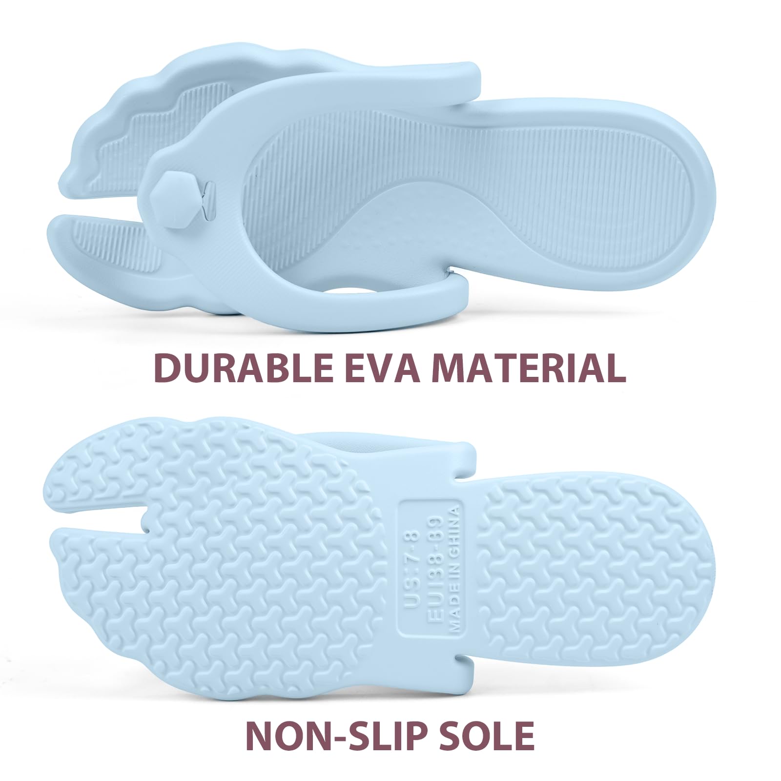 Foldable Travel Flip Flops ✈️ Lightweight Non-Slip Sandals