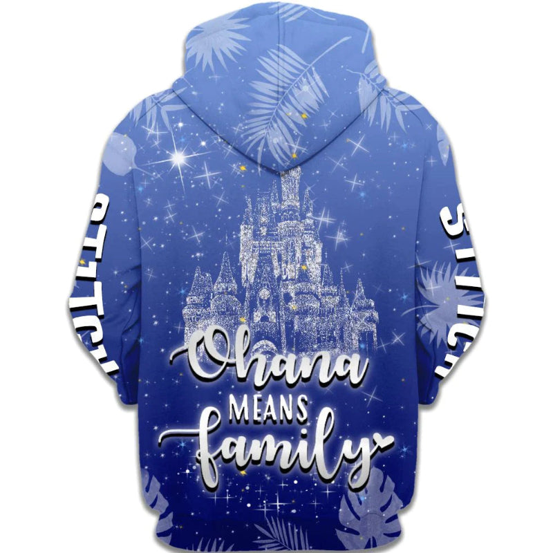 Stitch Pattern Casual Hoodie-CALLISTARI