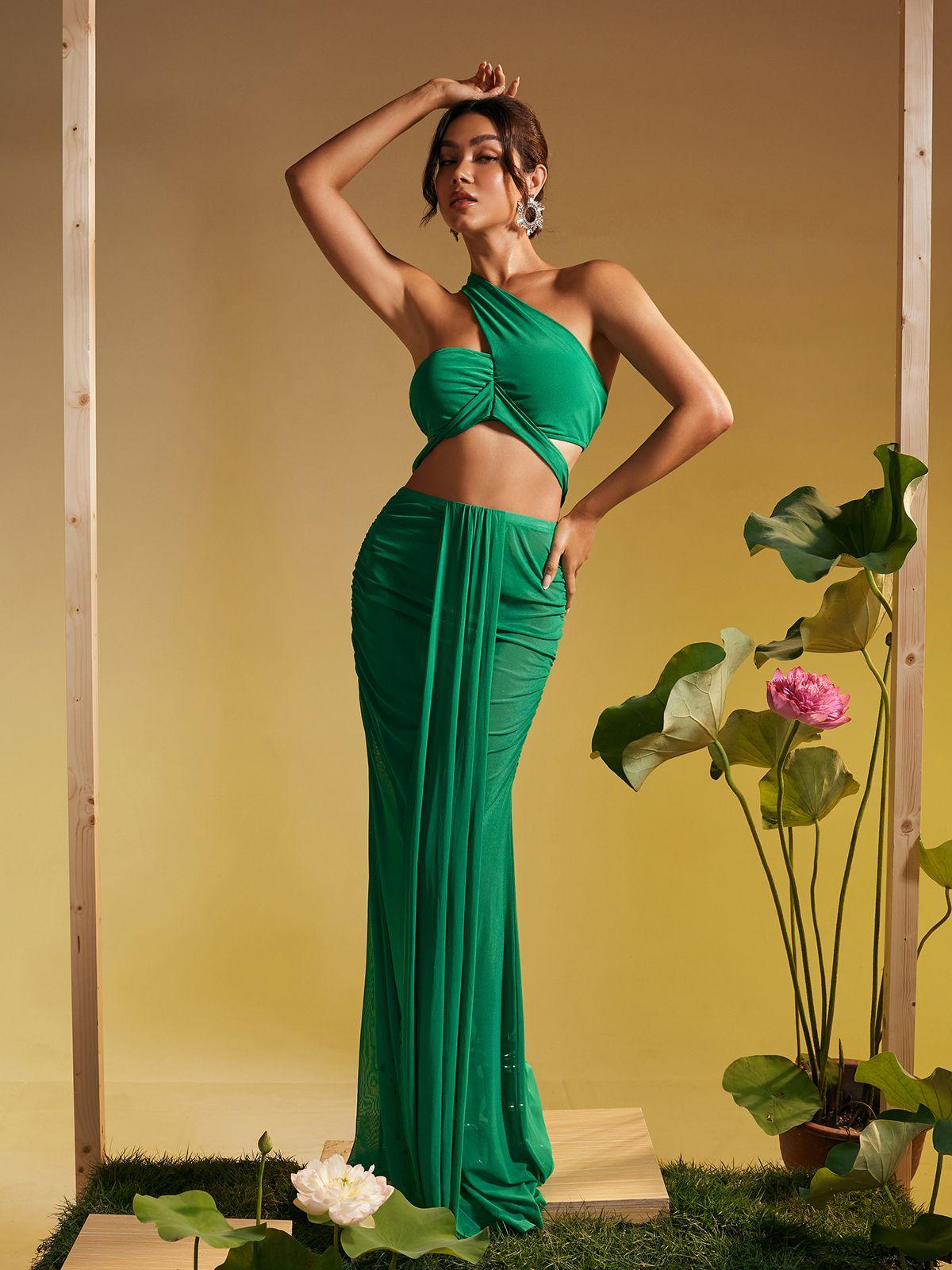Tilly Draped Mesh Skirt Set - Mew Mews