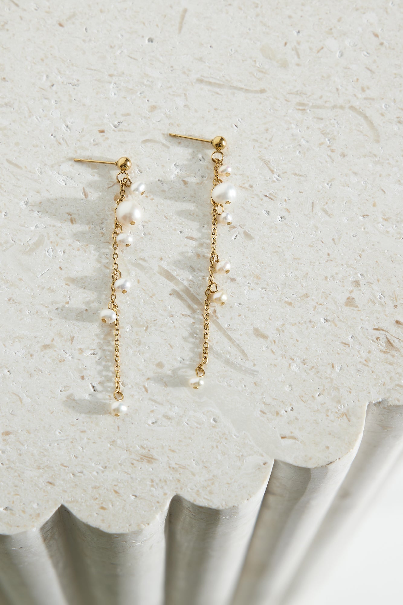 18K Gold Plated Celestial Flora Earrings-CALLISTARI