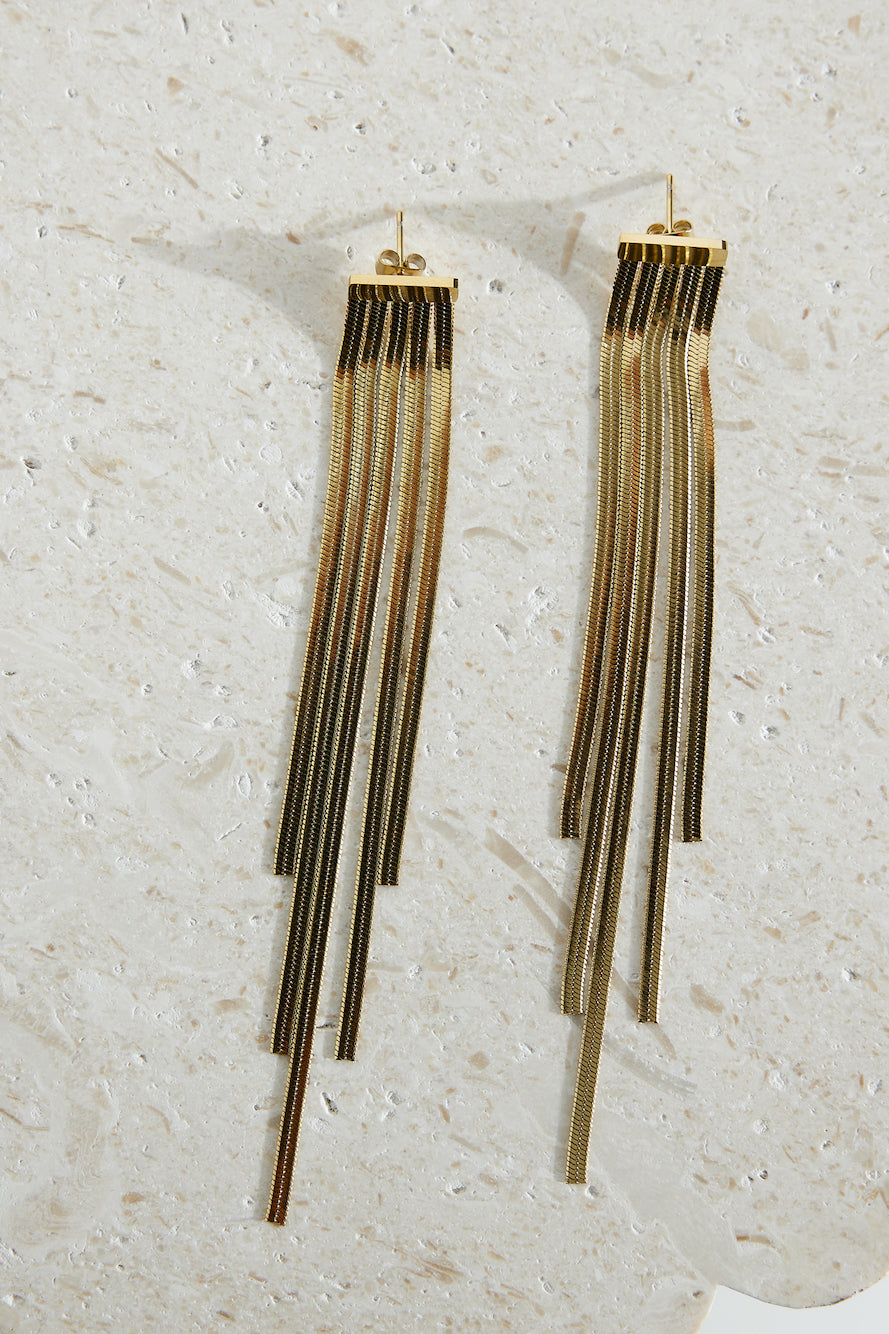 18k Gold Plated Glam Time Earrings Gold-CALLISTARI