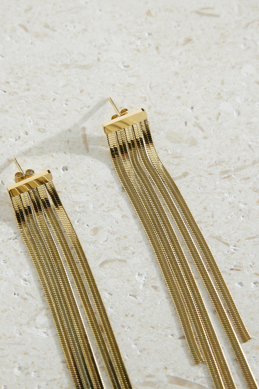 18k Gold Plated Glam Time Earrings Gold-CALLISTARI