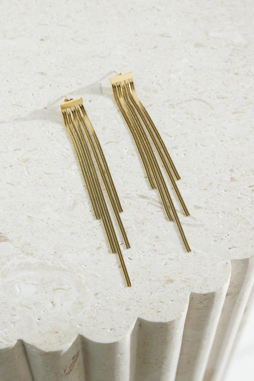 18k Gold Plated Glam Time Earrings Gold-CALLISTARI