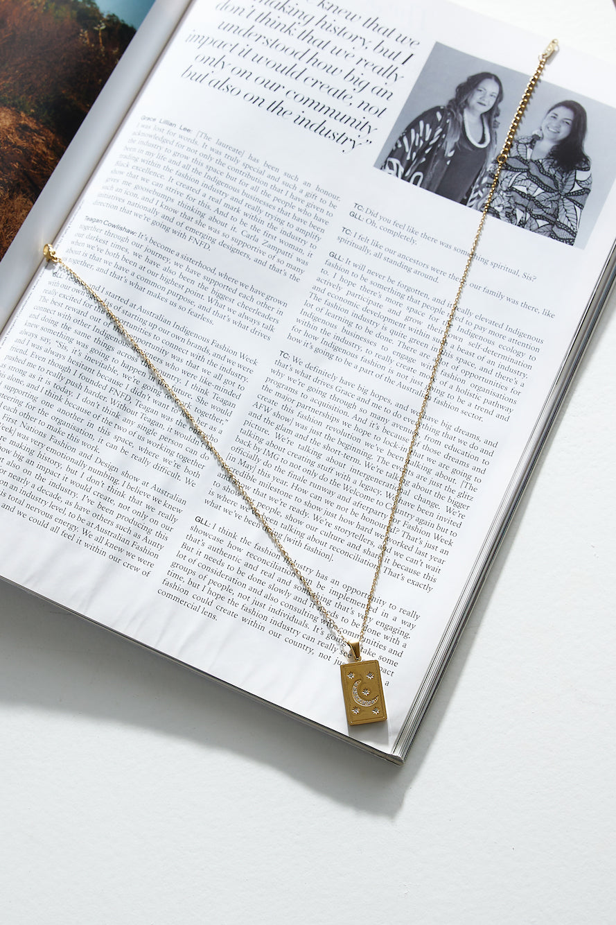 18K Gold Plated Star Rise Necklace-CALLISTARI