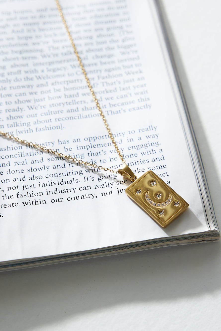 18K Gold Plated Star Rise Necklace-CALLISTARI