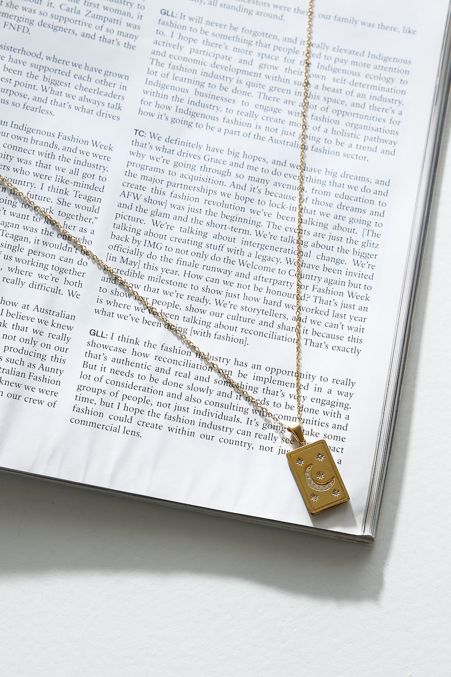 18K Gold Plated Star Rise Necklace-CALLISTARI