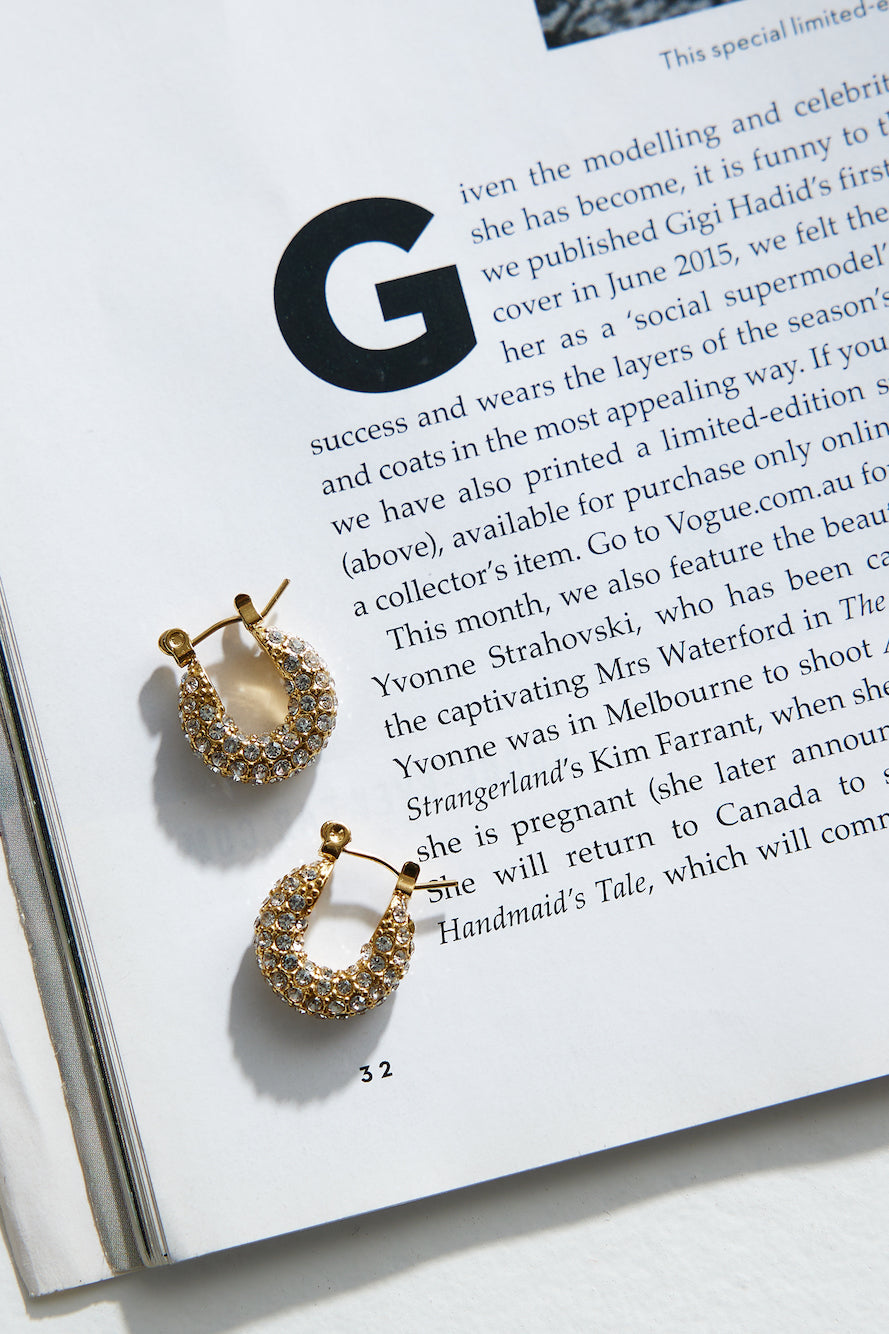 18k Gold Plated Be My Treasure Earrings Gold-CALLISTARI