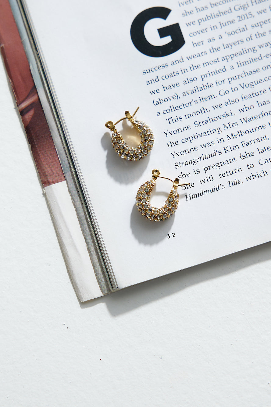 18k Gold Plated Be My Treasure Earrings Gold-CALLISTARI