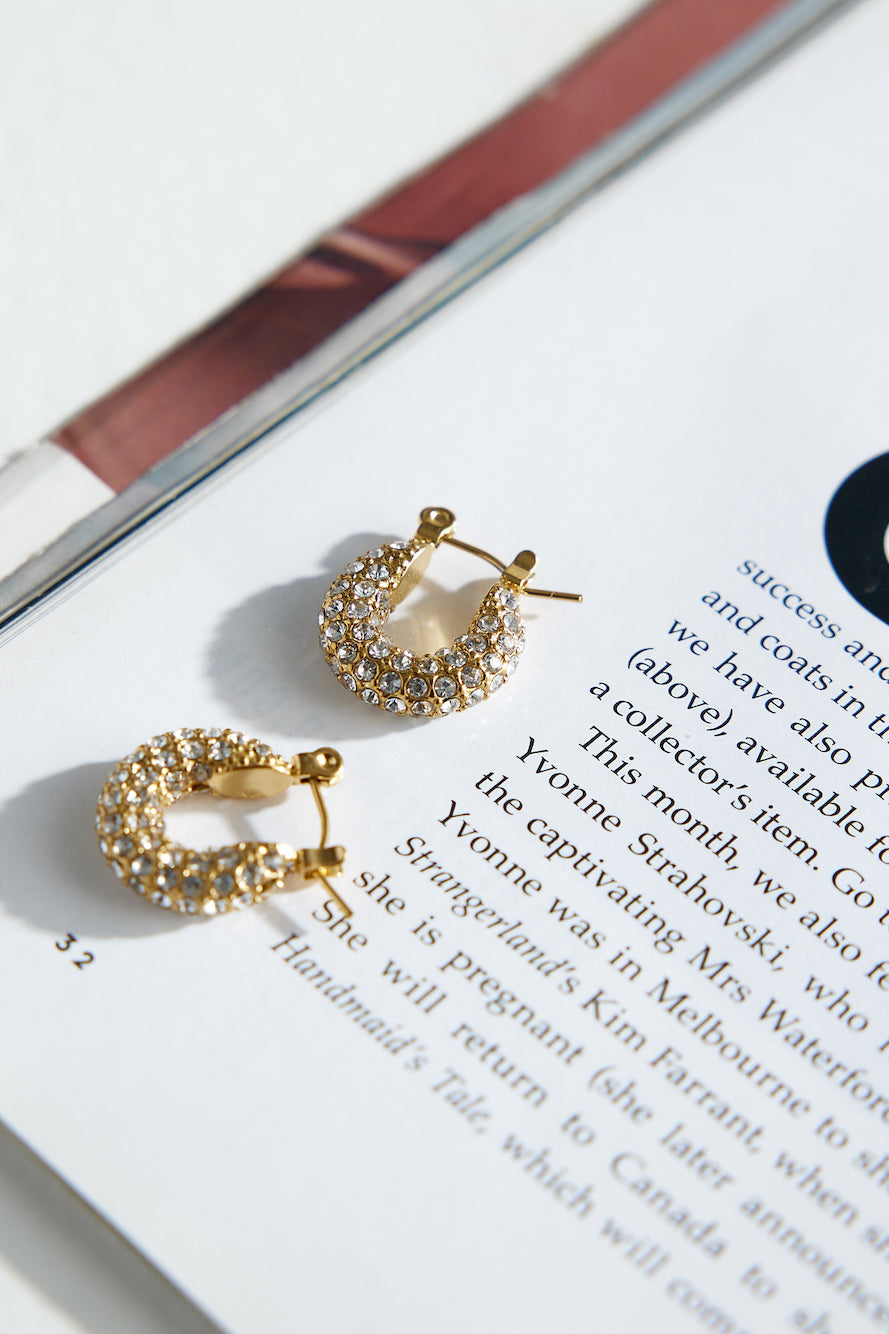 18k Gold Plated Be My Treasure Earrings Gold-CALLISTARI