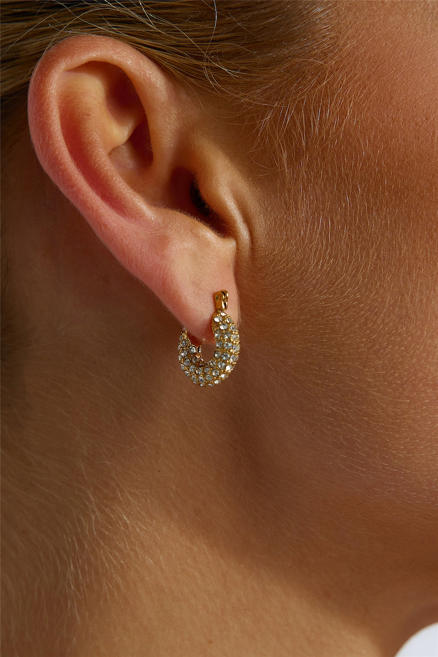 18k Gold Plated Be My Treasure Earrings Gold-CALLISTARI