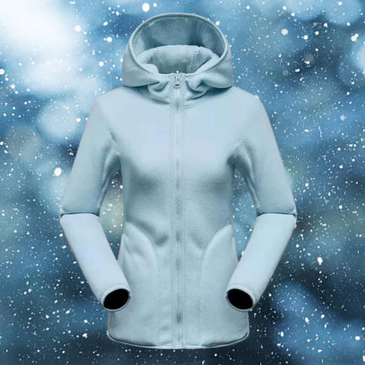 Nina - Der lässige Korallen Fleece wendbar Hoodie-CALLISTARI